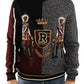 Dolce & Gabbana Multicolor KING Knight Monkey Knitted Cashmere Wool Sweater