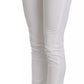 Dolce & Gabbana White Crystal Embellished Skinny Jeans