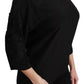 Dolce & Gabbana Black Floral Embroidered Blouse Silk Top