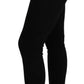 Dolce & Gabbana Black Mid Waist Slim Denim Cotton Stretch Jeans