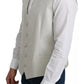 Dolce & Gabbana Off-White Cotton Silk Formal Coat Vest