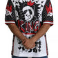 Dolce & Gabbana White King Panda Polyester T-shirt Top