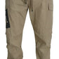 Dolce & Gabbana Beige Pin Up Print Cargo Pants