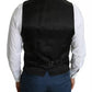 Dolce & Gabbana Black Men Formal STAFF Dress Waistcoat Vest