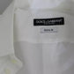Dolce & Gabbana White Cotton Formal Dress Top GOLD Shirt
