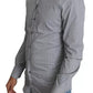 Dolce & Gabbana Gray SICILIA Dotted Semi Fitted Formal Shirt
