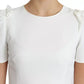 Dolce & Gabbana White Viscose Stretch Short Sleeves Blouse Top