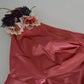 Dolce & Gabbana Pink Draped Midi Flower Applique Dress