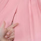 Dolce & Gabbana Pink Lace Trimmed Silk Satin Wide Legs Pants