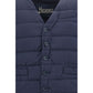 Herno Blue Polyamide Sleveless Jacket