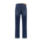 Brunello Cucinelli Blue Cotton Straight-Leg Jeans