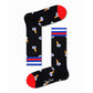 Happy Socks Black Cotton Sock