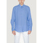 Calvin Klein Blue Linen Dress Shirt