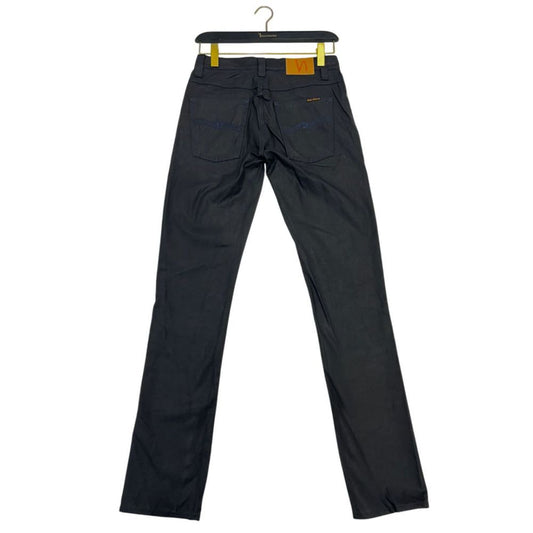 Nudie Jeans Black Cotton Men Jeans