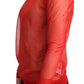 Dolce & Gabbana Orange Semi Transparent Blouse Sweater