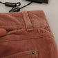 Dolce & Gabbana Pink Cotton Corduroy Skinny Jeans