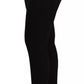 Dolce & Gabbana Black High Waist Stretch Pants Tights