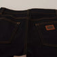 Dolce & Gabbana Blue Cotton Stretch Slim Fit Denim Jeans