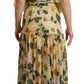 Dolce & Gabbana Multicolor Silk Floral Print Long Maxi Dress