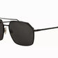 Dolce & Gabbana DG2250 Black Metal Full Rim Square Eyewear Sunglasses