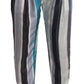 Dolce & Gabbana Multicolor Striped Silk Tapered Pants