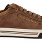 Dolce & Gabbana Brown Suede Logo Low Top Sneakers Men Shoes