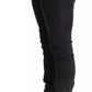 Dolce & Gabbana Gray Running Denim Stretch Logo Skinny Jeans
