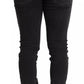 Dolce & Gabbana Gray Running Denim Stretch Logo Skinny Jeans