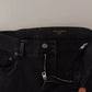 Dolce & Gabbana Gray Running Denim Stretch Logo Skinny Jeans