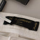 Dolce & Gabbana White Cotton Denim Pretty Slim Fit Jeans