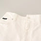 Dolce & Gabbana White MONICA Boot Cut Cotton Denim Jeans