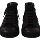 Dolce & Gabbana Green Corduroy High Tops Sneakers Mens Casual Shoes