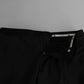 Dolce & Gabbana Blue Skinny Dress Wool Silk Pants