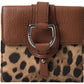 Dolce & Gabbana Brown Leopard French Flap Leather Bifold Cardholder Wallet