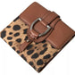 Dolce & Gabbana Brown Leopard French Flap Leather Bifold Cardholder Wallet