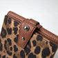 Dolce & Gabbana Brown Leopard French Flap Leather Bifold Cardholder Wallet