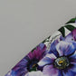 Dolce & Gabbana Purple Floral Print Tapered Cotton Pants