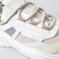 Dolce & Gabbana White Beige Leather Sport DAYMASTER Shoes Sneakers