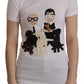 Dolce & Gabbana White #DGFamily Patch Top Cotton T-shirt