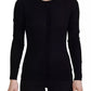 Dolce & Gabbana Black Crewneck Long Sleeves Pullover Sweater