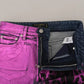 Dolce & Gabbana Purple Leopard Cotton Slim Fit Denim Jeans