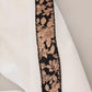 Dolce & Gabbana White Jacquard Cotton Blend Mid Waist Pants
