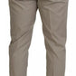 Dolce & Gabbana Beige Cotton Chino Men Formal Pants