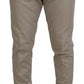 Dolce & Gabbana Beige Cotton Chino Men Formal Pants