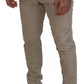 Dolce & Gabbana Beige Cotton Chino Men Formal Pants