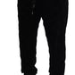 Dolce & Gabbana Black Cotton Skinny Jogger Sweatpants Pants