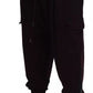 Dolce & Gabbana Bordeaux Cotton Cargo Jogger Sweatpants Pants