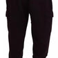 Dolce & Gabbana Bordeaux Cotton Cargo Jogger Sweatpants Pants