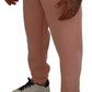 Dolce & Gabbana Pink Polyester Sweatpants Jogger Pants