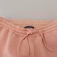 Dolce & Gabbana Pink Polyester Sweatpants Jogger Pants